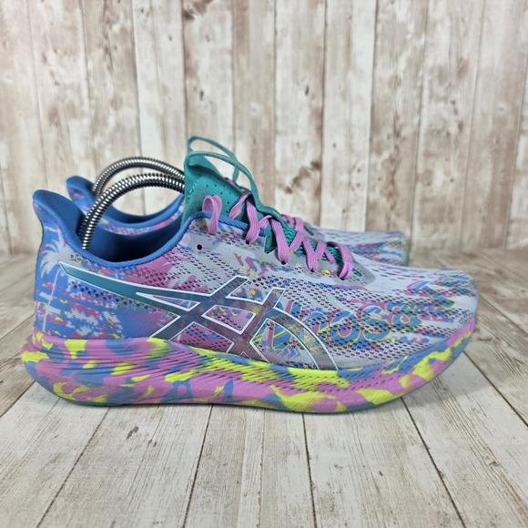 Asics Gel Nimbus 25 Running Shoes Women US 10.5 Multicolor Comfort Sneakers - Picture 1 of 9